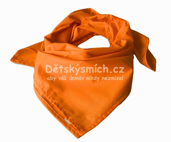 Bavlnn tek - barva oranov - Kliknutm na obrzek zavete