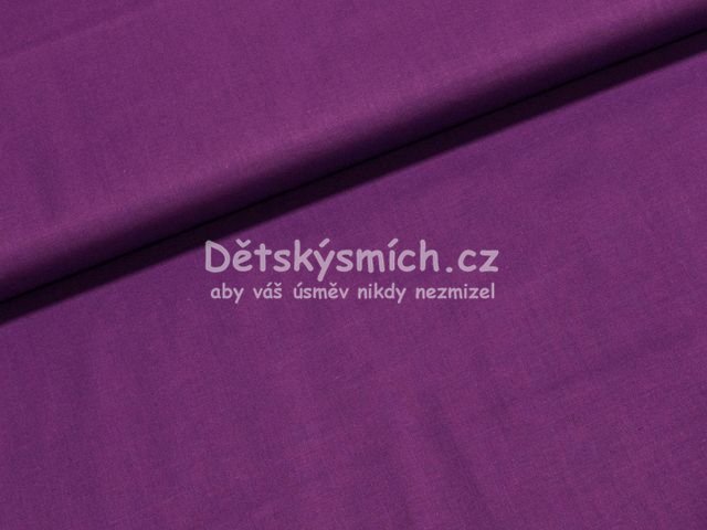 Metr bavlna e 240 cm - tmav fialov - Kliknutm na obrzek zavete