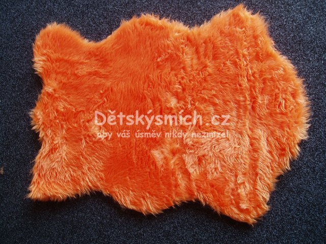 Imitace koeiny koberec Flocati - oranov 70x100 cm - Kliknutm na obrzek zavete