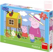 DINO Puzzle 24 dlk Peppa Pig Slepiky 26x18cm skldaka v krab