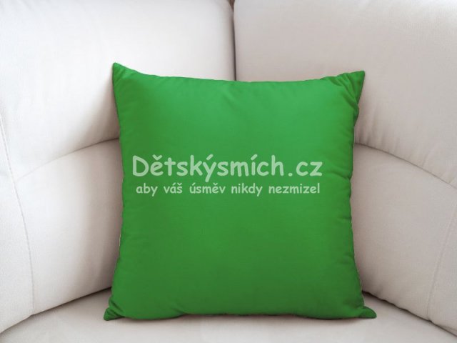 Bavlnn povlak na polt - stedn zelen - Kliknutm na obrzek zavete