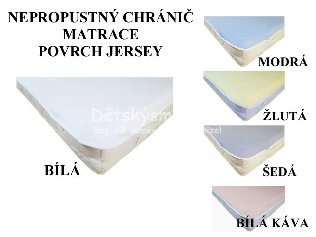 Nepropustn chrni matrace 120x220 (jersey) - Kliknutm na obrzek zavete
