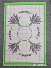 Bavlnn utrka Levandule PROVENCE 40 x 60 cm, zelen