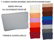 Jersey povlak na anatomick neprofilovan polt 40x60cm
