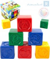 CHEMOPLAST Set 8 baby kostek PH plastov kostiky barevn v krab