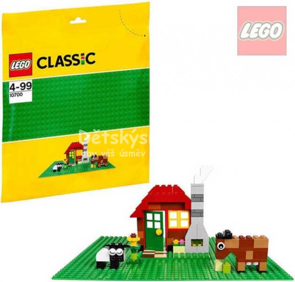 LEGO CLASSIC Podloka zelen ke stavebnicm 25,5x25,5cm 10700 - Kliknutm na obrzek zavete