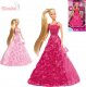 SIMBA Panenka Steffi Gala Princess 29cm set růžové šaty s doplňk