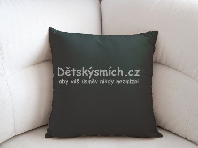 Bavlnn povlak na polt - ern - Kliknutm na obrzek zavete