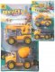 Auto stavebn stroj set 2ks luto-ed 2 barvy plast na kart