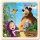 BINO DEVO Puzzle Baby Ma a Medvd myka 20x20cm na desce 20 d