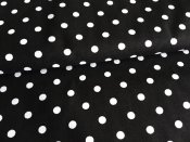 Bavlnn ltka metr e 240cm - ern bl puntk 5mm