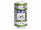 Polyesterov nit Assos 1000m - zelen olivov