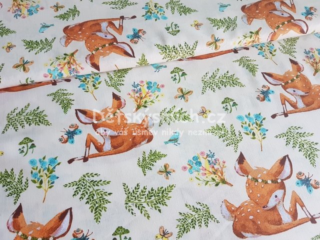 Bavlnn ltka metr - Kolouek na smetanov - Kliknutm na obrzek zavete