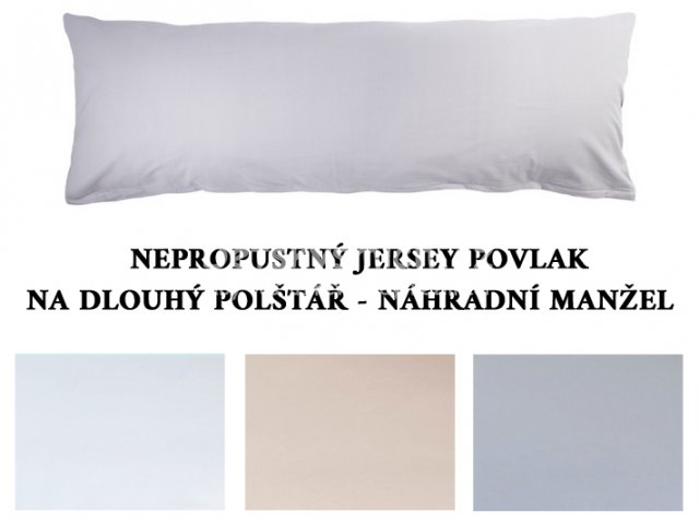 Nepropustn jersey povlak na dlouh polt 50x150cm - Kliknutm na obrzek zavete