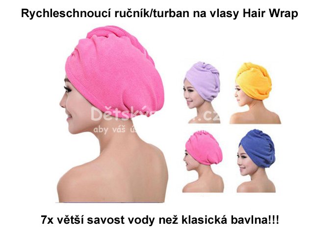 Rychleschnouc runk/turban na vlasy Hair Wrap - Kliknutm na obrzek zavete