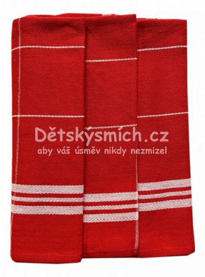 Utrky z egyptsk bavlny 3ks .64 - erven - Kliknutm na obrzek zavete