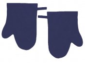 Kuchysk bavlnn chapky 2 ks - modr (indigo)
