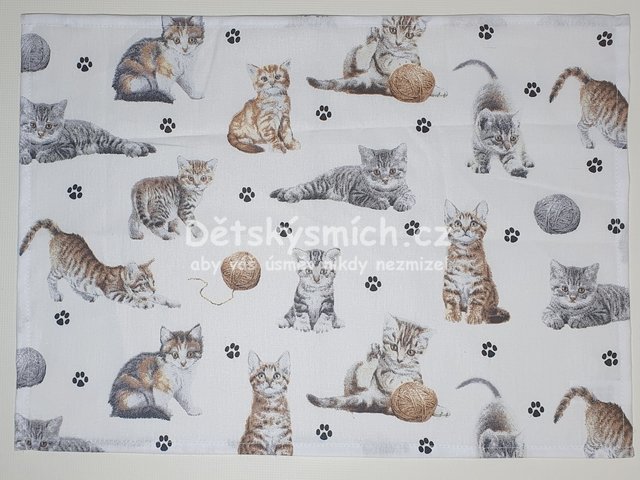 Ltkov ubrousek pod svainu Kotka na bl - Kliknutm na obrzek zavete