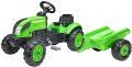 FALK Set baby traktor Country Farmer šlapací Zelený vozítko s va