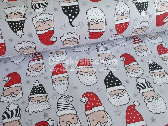 Bavlnn ltka vnon metr e 240 cm - Mikul x Santa - Kliknutm na obrzek zavete