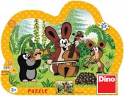 DINO Hra Puzzle Krtek muzikant (Krteček) 25 dílků v krabici