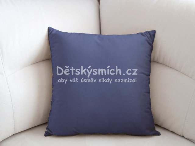 Bavlnn povlak na polt - modr indigo - Kliknutm na obrzek zavete