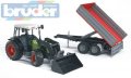 BRUDER 02112 (2112) Traktor CLAAS Nectis + čelní nakladač + sklá