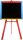 DŘEVO Tabule dětská kreslicí na křídy stojanová velká áčko barev