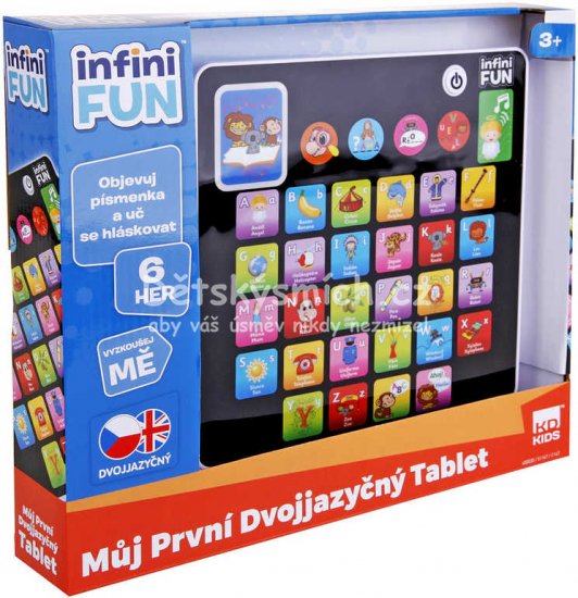 Tablet dtsk dvojjazyn naun CZ/AJ na baterie 6 her Svtlo Z - Kliknutm na obrzek zavete