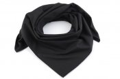 Bavlněný šátek jednobarevný černý