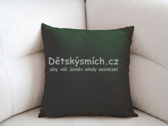 Bavlnn povlak na polt - tmav zelen lesn - Kliknutm na obrzek zavete