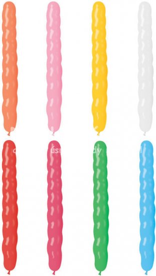 GEMAR Balnek party dlouh spirla pastelov barvy 8/25cm housen - Kliknutm na obrzek zavete