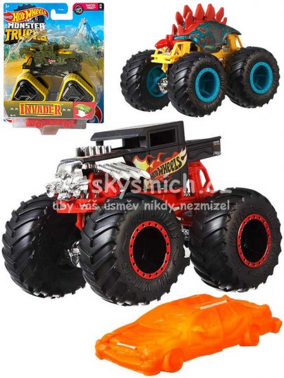 MATTEL HOT WHEELS Auto Monster Trucks Kaskadrsk kousky set s v - Kliknutm na obrzek zavete