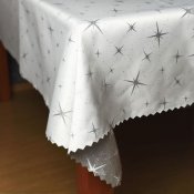 Vnon teflonov ubrus 120x160cm bl Z-2562 stbrn hvzda