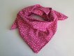 Trendy dámský bavlněný šátek - Drobný kvítek na růžové