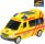 Auto ambulance 18cm sanitka na baterie na setrvačník Světlo Zvuk