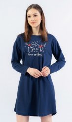Dámská noční košile s dlouhým rukávem Oh deer [DOD1-129166]