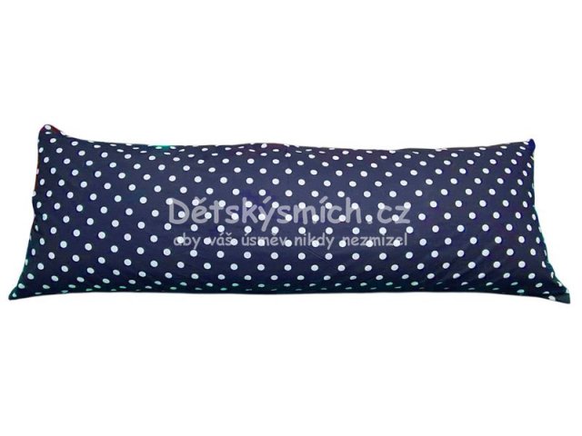 Povlak na dlouh polt 55x180cm - Tmav modr bl puntk 17mm - Kliknutm na obrzek zavete