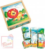 BINO DEVO Kostky (kubus) divok zvata 9 ks * DEVN HRAKY *