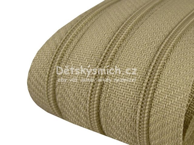 Zip spirlov v metri 3mm - temn bov (poutn kmen) - Kliknutm na obrzek zavete