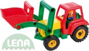 LENA Traktor plastov aktivn se lc 35cm set s pankem 4161