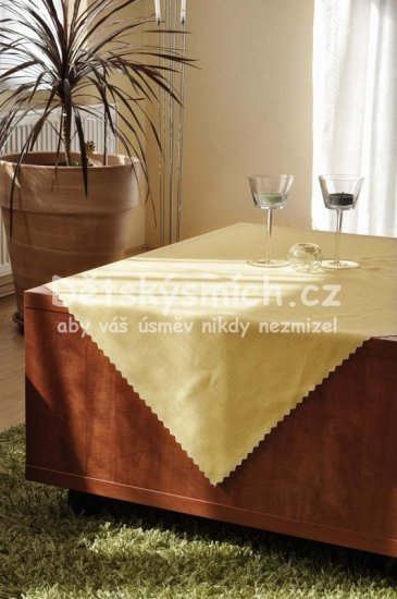 Jednobarevn� teflonov� ubrus - sv�tle �lut� - Kliknut�m na obr�zek zav�ete