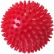 ACRA Míček masážní 7,5cm červený balónek ježek s bodlinkami v kr