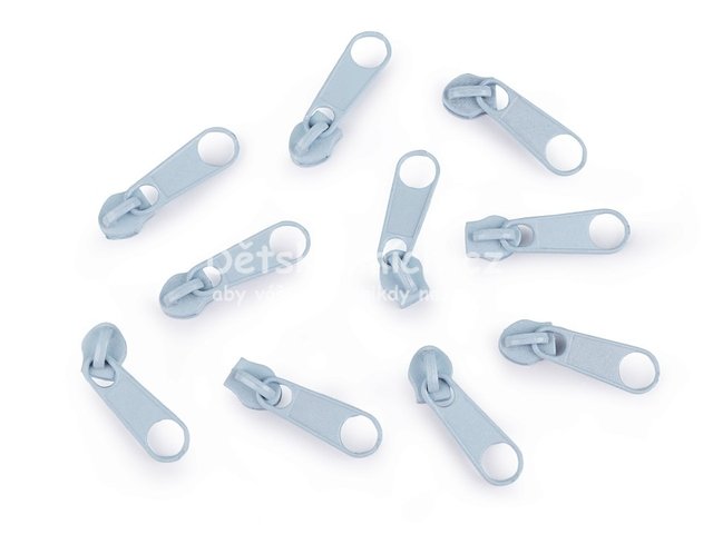 Jezdec ke spirlovm zipm 3mm - svtle modr - Kliknutm na obrzek zavete