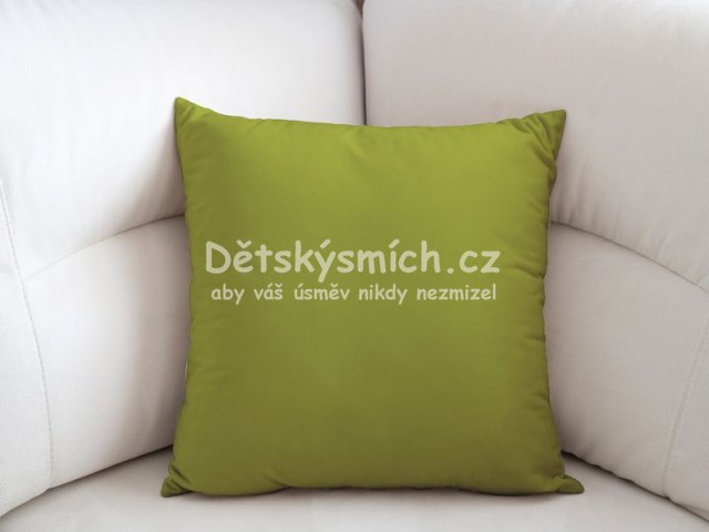 Bavlnn povlak na polt - olivov zelen - Kliknutm na obrzek zavete