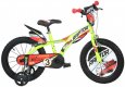 ACRA Dětské kolo Dino Bikes 143GLN žluté chlapecké 14" balanční