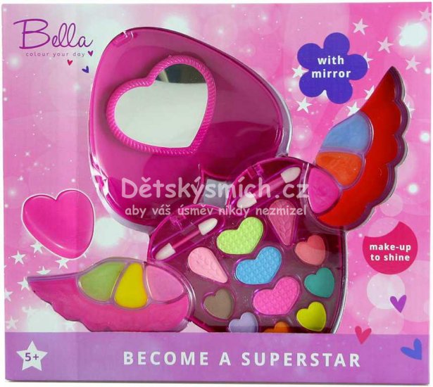 Make up Bella srdko dtsk zkrlovac sada v pouzde se zrct - Kliknutm na obrzek zavete