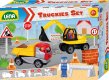 LENA Baby Truckies Stavba set 2 autka s figurkami a dopravnm