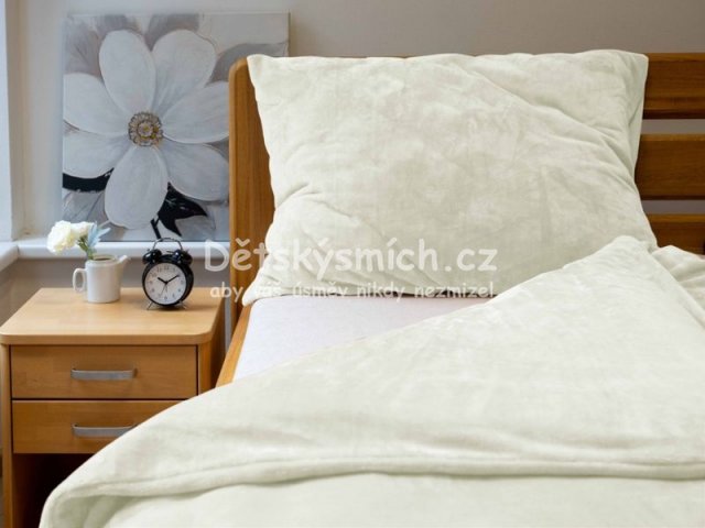 Mikroflanelov povleen - smetanov - Kliknutm na obrzek zavete