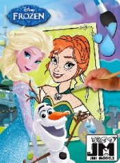 JIRI MODELS Omalovnky maluj vodou A4 Frozen (Ledov Krlovstv)